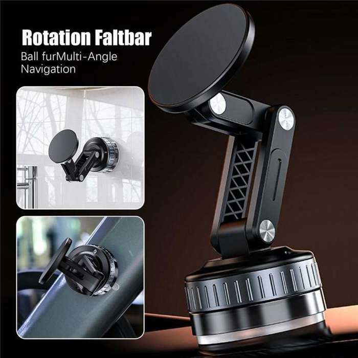 X51 Foldable Magnetic Cellphone Holder Car Dashboard Suction Cup Navigation Phone Holder(White)