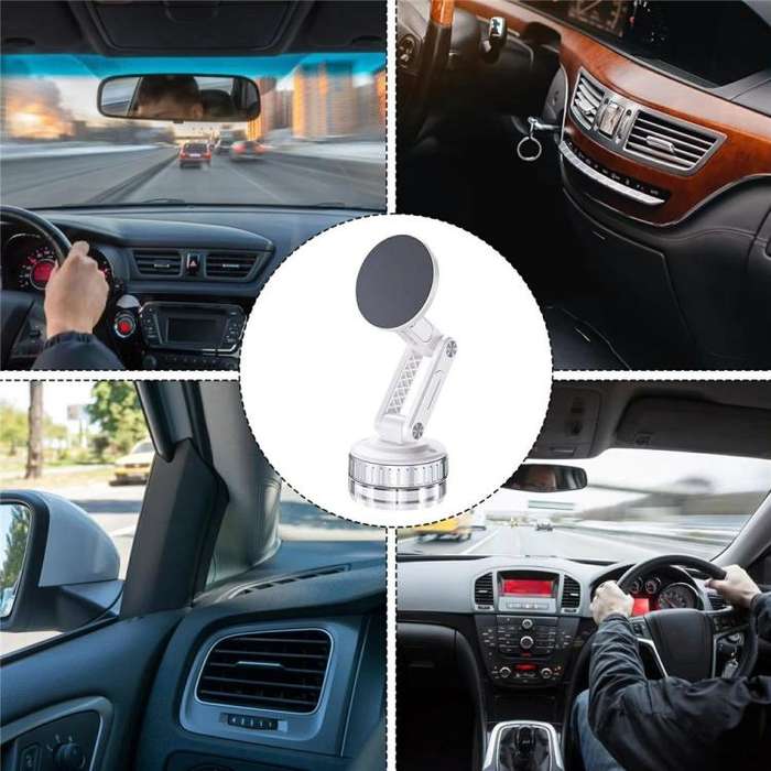 X51 Foldable Magnetic Cellphone Holder Car Dashboard Suction Cup Navigation Phone Holder(White)