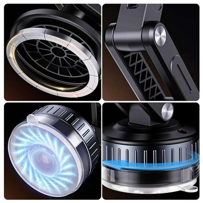 X51 Foldable Magnetic Cellphone Holder Car Dashboard Suction Cup Navigation Phone Holder(White)
