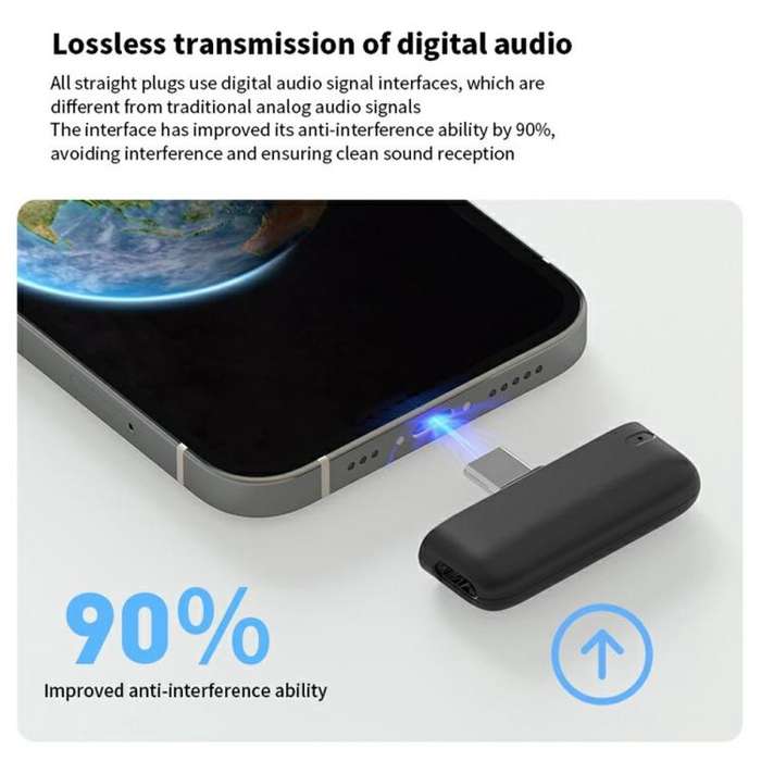 M6 Wireless Microphone AI Noise Reduction Live Streaming Mic(White)