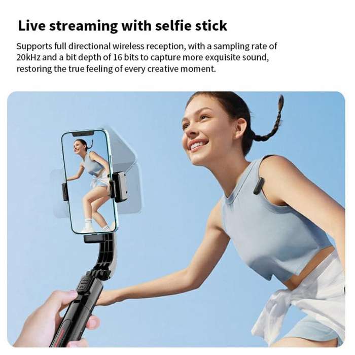 M6 Wireless Microphone AI Noise Reduction Live Streaming Mic(Black)