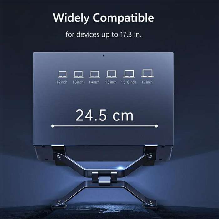 P70 X-Shape Aluminum Alloy Stand Height Adjustable Foldable Cooling Bracket for Laptop / Tablet(D...