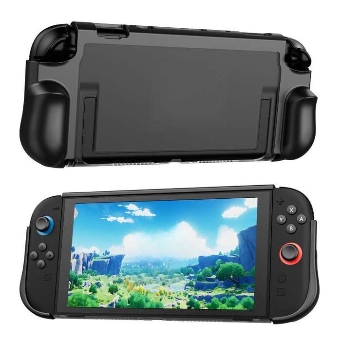 For Nintendo Switch 2 Game Machine Shockproof TPU+PC Protective Case(Gray)