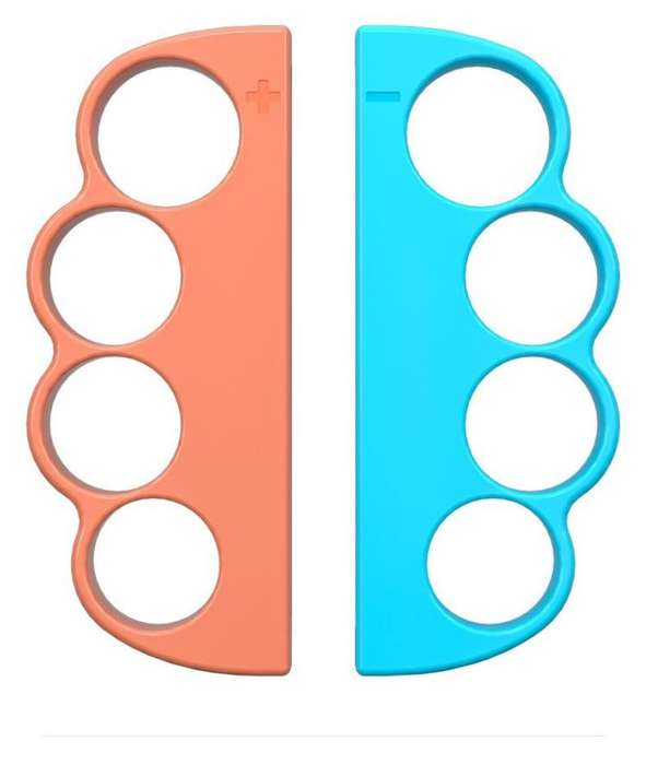 For Nintendo Switch 2 Left And Right Handle Boxing Game Grip Set(Orange Blue)