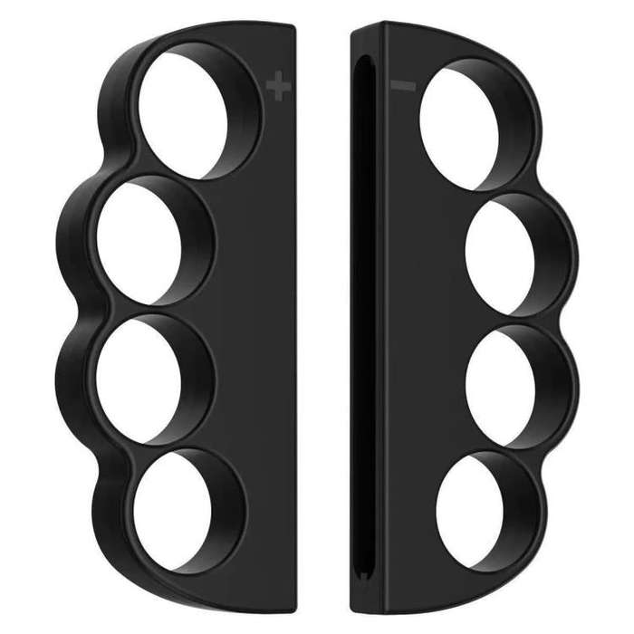 For Nintendo Switch 2 Left And Right Handle Boxing Game Grip Set(Black)