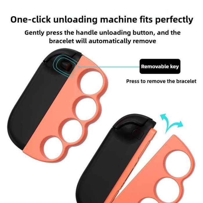 For Nintendo Switch 2 Left And Right Handle Boxing Game Grip Set(Orange Blue)