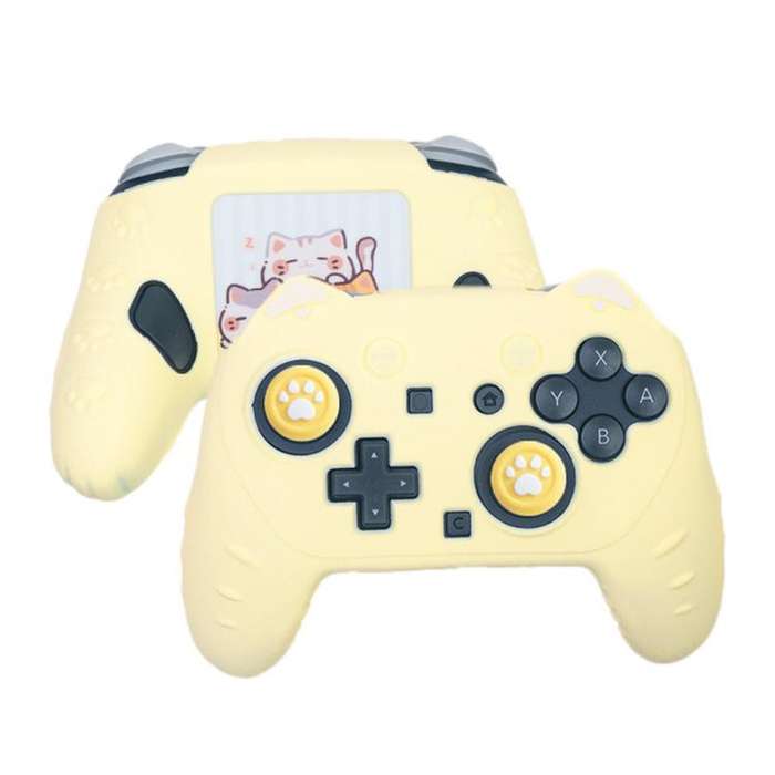 For Nintendo Switch 2 Pro Game Controller Silicone Protective Cover(Yellow)