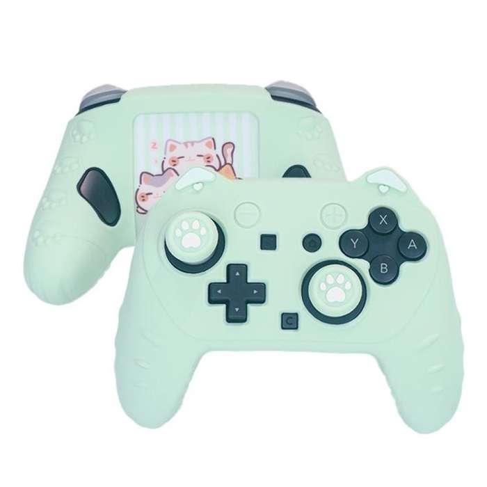 For Nintendo Switch 2 Pro Game Controller Silicone Protective Cover(Green)