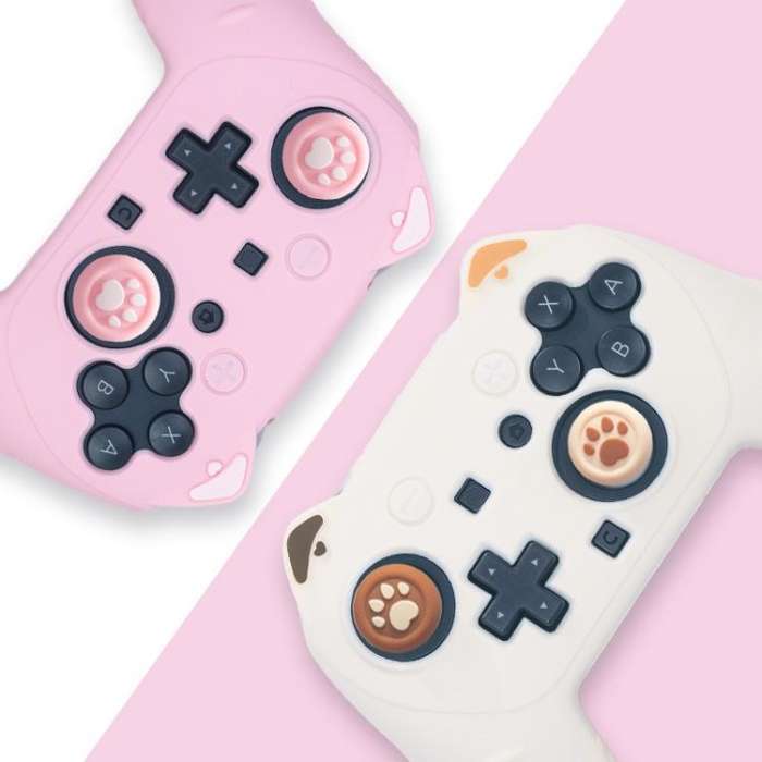 For Nintendo Switch 2 Pro Game Controller Silicone Protective Cover(Pink)