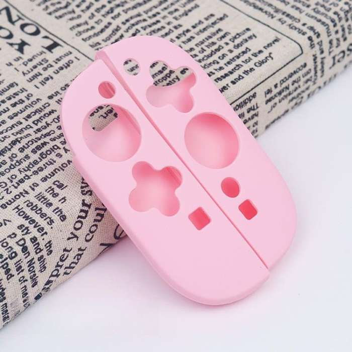 For Nintendo Switch 2 Game Controller Half-Cover Silicone Protective Cover(Pink)