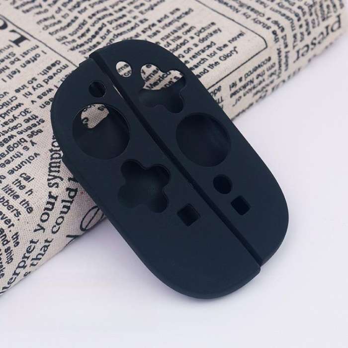 For Nintendo Switch 2 Game Controller Half-Cover Silicone Protective Cover(Black)