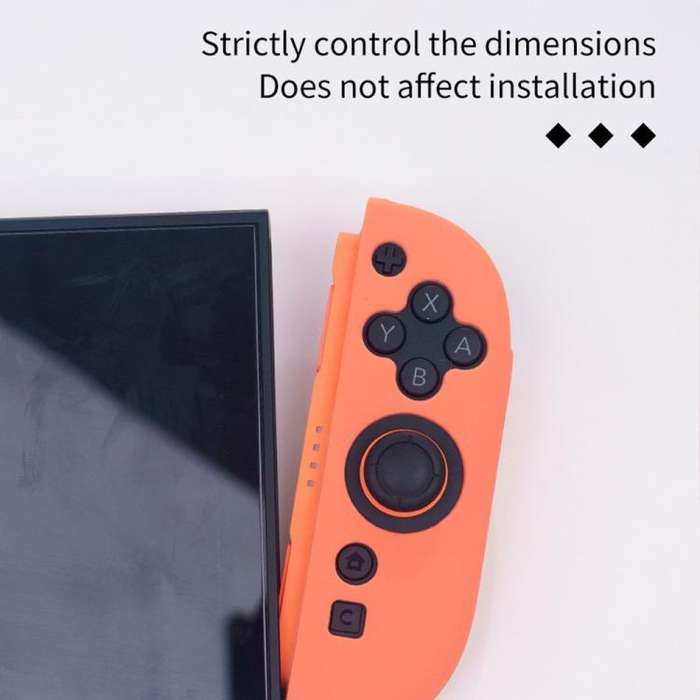For Nintendo Switch 2 Game Controller Half-Cover Silicone Protective Cover(Black)
