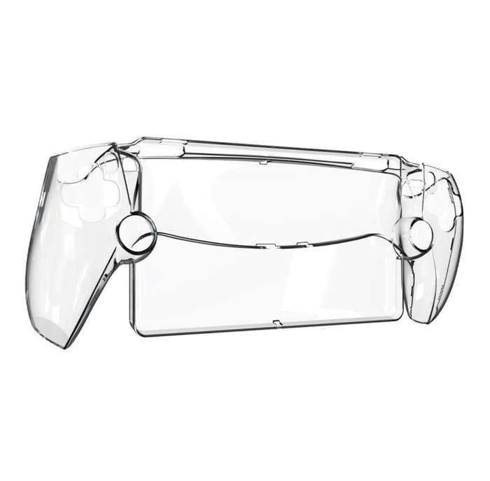 For Sony PS5  Streaming Handheld Console Crystal Clear PC Protective Case(Transparent White)