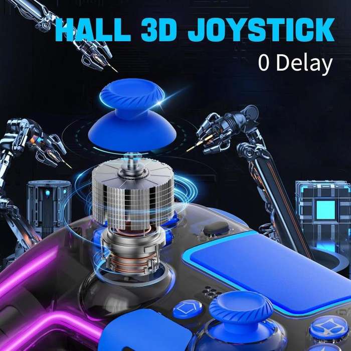 For Sony PS4 Dual Hall Effect Joystick Game Controllers