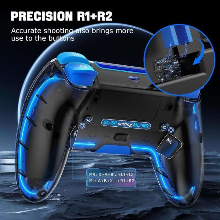 For Sony PS4 Dual Hall Effect Joystick Game Controllers