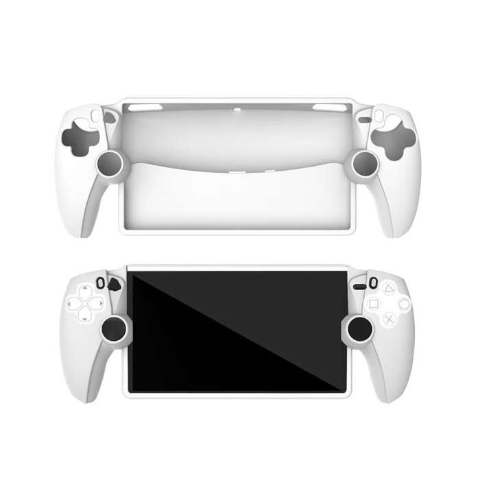 For Sony PS5  Game Console Silicone Protective Case(White)