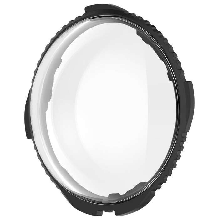 For Insta360 X4 Rotating Optical Tempered Glass Lens Guard Protective Cover(Black)