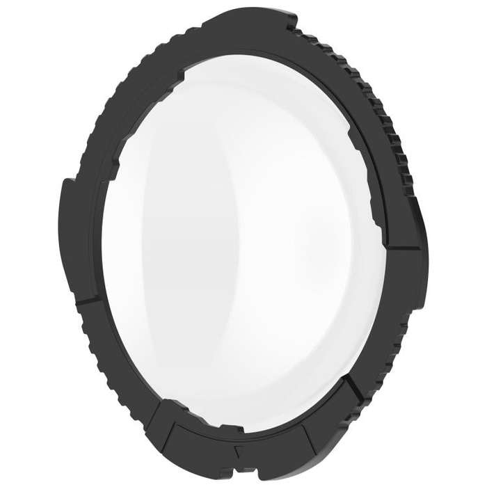 For Insta360 X4 Rotating Optical Tempered Glass Lens Guard Protective Cover(Black)