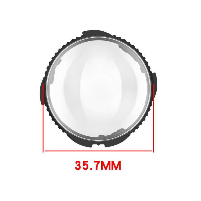 For Insta360 X5 Rotating Optical Tempered Glass Lens Guard Protective Cover(Pink)