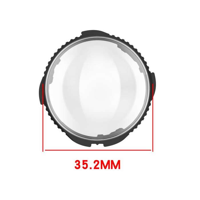 For Insta360 X5 Rotating Optical Tempered Glass Lens Guard Protective Cover(Pink)