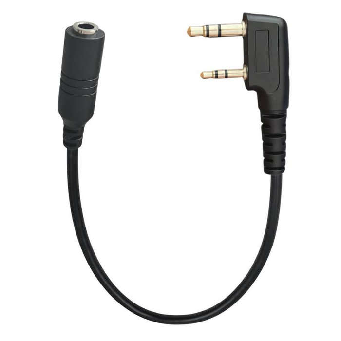 JUNSUNMAY Walkie Talkies Headset Radio Earpiece Adapter Cable, Length: 25cm, Interface:2 Pin to F...