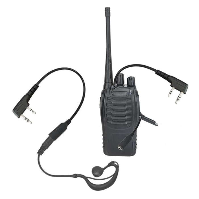 JUNSUNMAY Walkie Talkies Headset Radio Earpiece Adapter Cable, Length: 25cm, Interface:2 Pin to F...