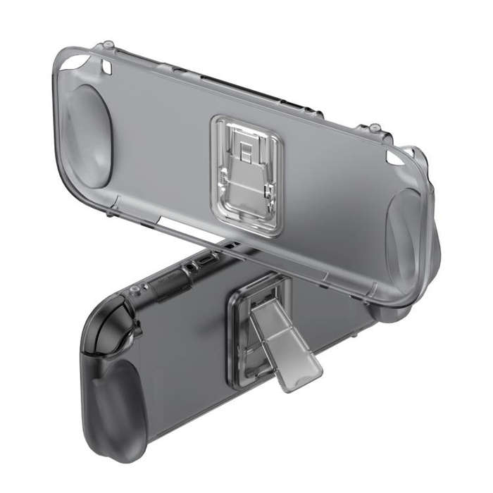 For Nintendo Switch 2 Game Game Console TPU Protective Case with Back Support(Transparent)