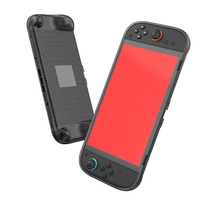 For Nintendo Switch 2 Game Console Anti-slip Integrated TPU Protective Case(Black)
