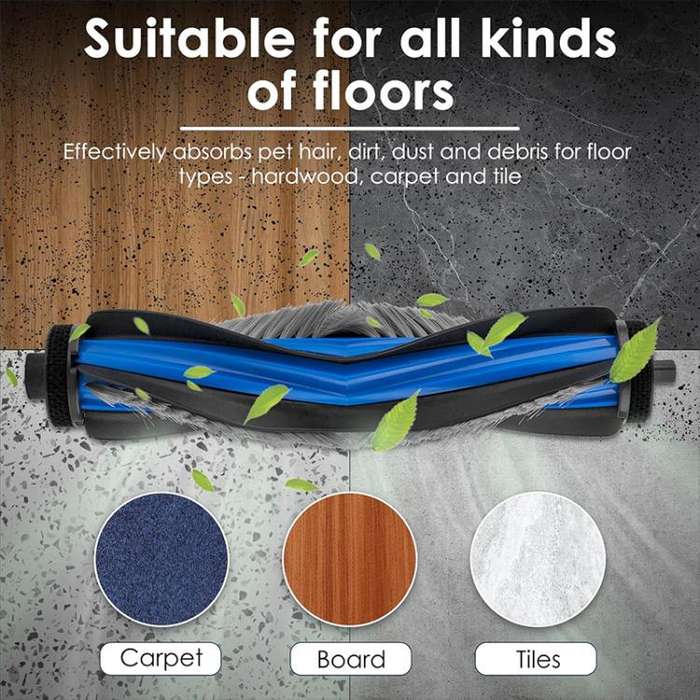 2pcs JUNSUNMAY Sweeper Main Clean Brush for Ecovacs Deebot T50 Pro / T50 Max / T50 Omni