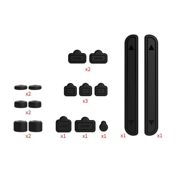 For Nintendo Switch 2 DOBE Game Console Dust Plug + Joystick Cap Set