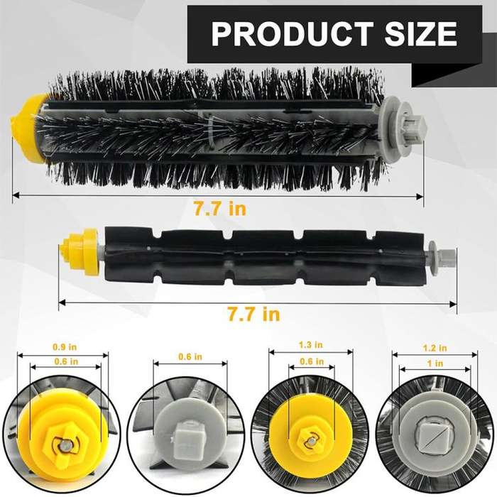 2pcs JUNSUNMAY Sweeper Main Clean Brush for iRobot Roomba 600 Series