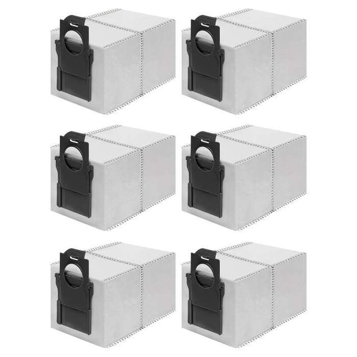 JUNSUNMAY 6pcs Robot Cleaner Non-woven Fabrics Dust Bag for Dreame X40 Ultra / X30 Ultra