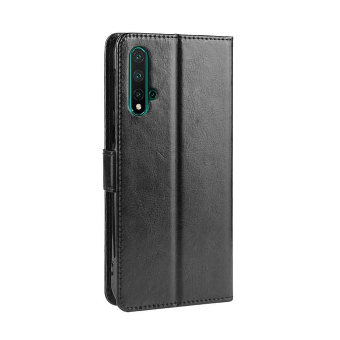 Retro Crazy Horse Texture Horizontal Flip Leather Case for Huawei Nova 5 /Nova 5 Pro , with Holde...