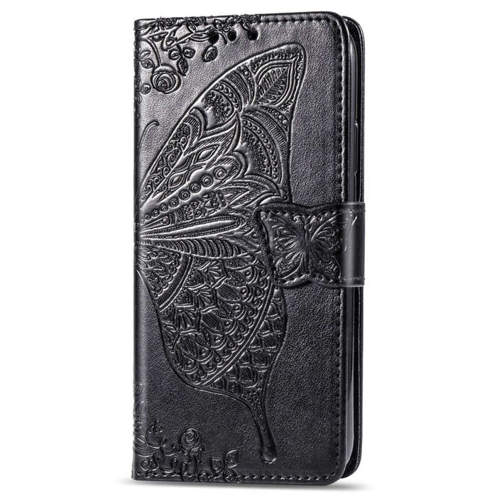 Butterfly Love Flowers Embossing Horizontal Flip Leather Case For Google Pixel 4 with Holder & Ca...