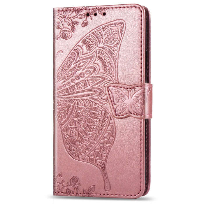 Butterfly Love Flowers Embossing Horizontal Flip Leather Case For Google Pixel 4 with Holder & Ca...