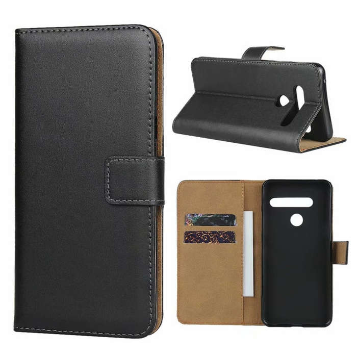 Leather Horizontal Flip Holster for LG G8 with Magnetic Clasp and Bracket and Card Slot and Walle...