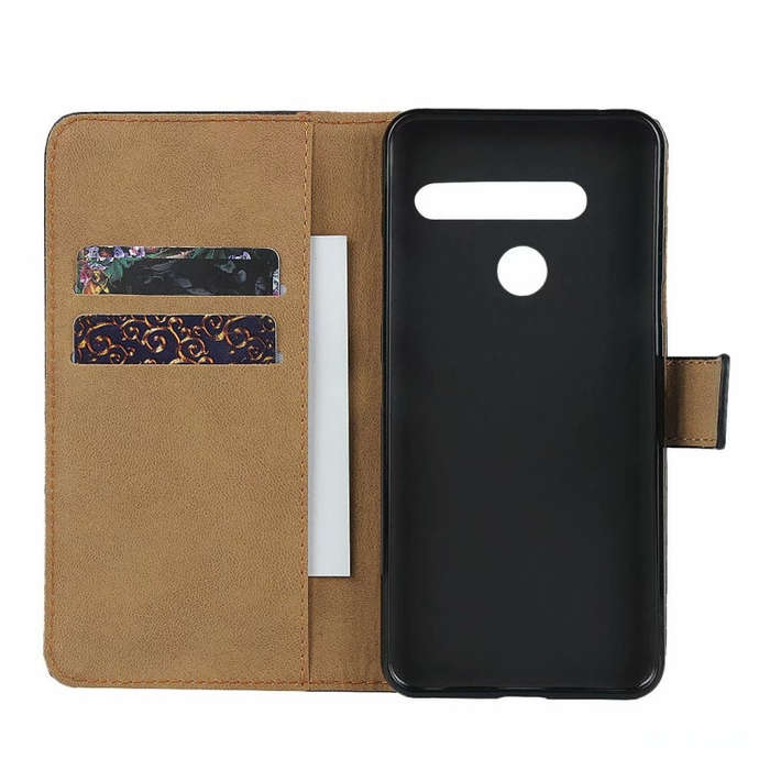 Leather Horizontal Flip Holster for LG G8 with Magnetic Clasp and Bracket and Card Slot and Walle...