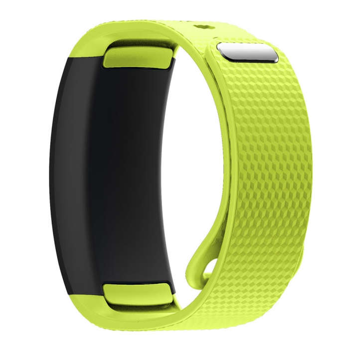 Silicone Watch Band for Samsung Gear Fit2 SM-R360, Wrist Strap Size:150-213mm(Green)
