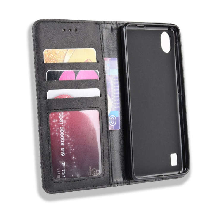 Magnetic Buckle Retro Crazy Horse Texture Horizontal Flip Leather Case for ZTE Blade A5 (2019) , ...