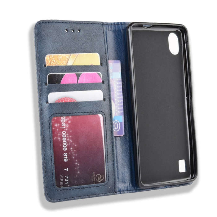 Magnetic Buckle Retro Crazy Horse Texture Horizontal Flip Leather Case for ZTE Blade A5 (2019) , ...