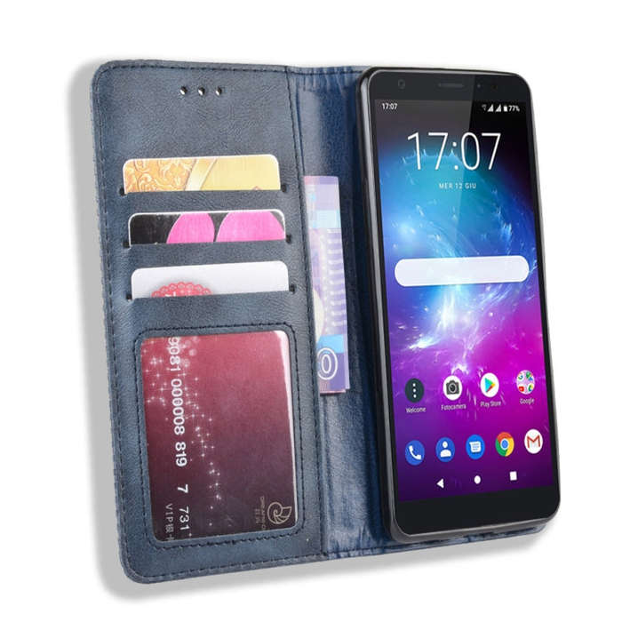Magnetic Buckle Retro Crazy Horse Texture Horizontal Flip Leather Case for ZTE Blade A5 (2019) , ...