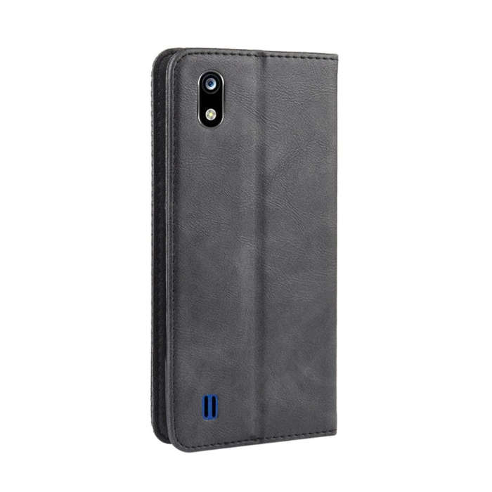 Magnetic Buckle Retro Crazy Horse Texture Horizontal Flip Leather Case for ZTE Blade A7 (2019) , ...