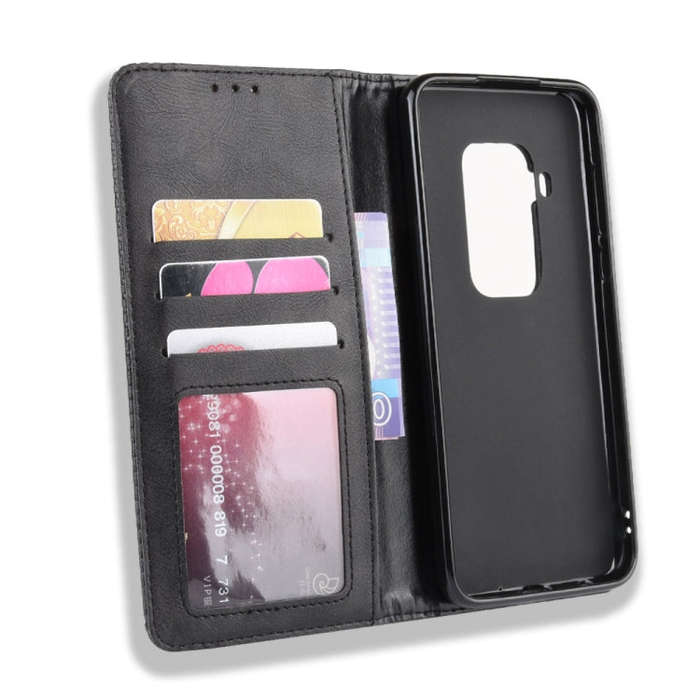 Magnetic Buckle Retro Crazy Horse Texture Horizontal Flip Leather Case for Motorola Moto One Pro ...