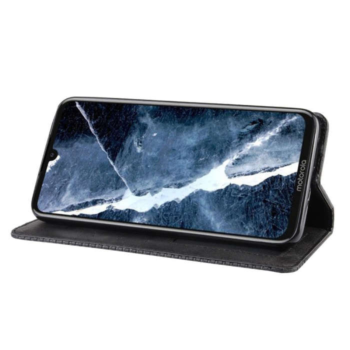 Magnetic Buckle Retro Crazy Horse Texture Horizontal Flip Leather Case for Motorola Moto One Pro ...