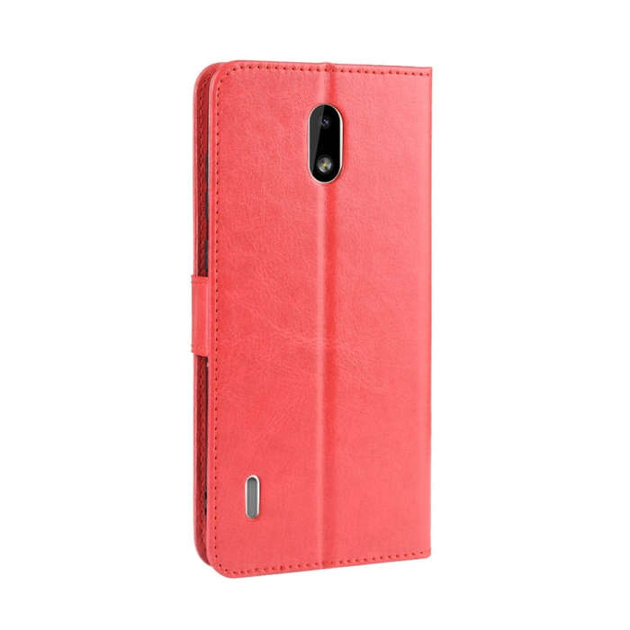 Retro Crazy Horse Texture Horizontal Flip Leather Case for Motorola Moto One Pro , with Holder & ...