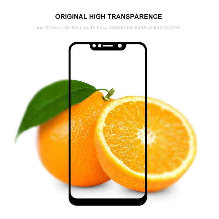 ENKAY Hat-prince Full Glue 0.26mm 9H 2.5D Tempered Glass Full Coverage Film for LG W10