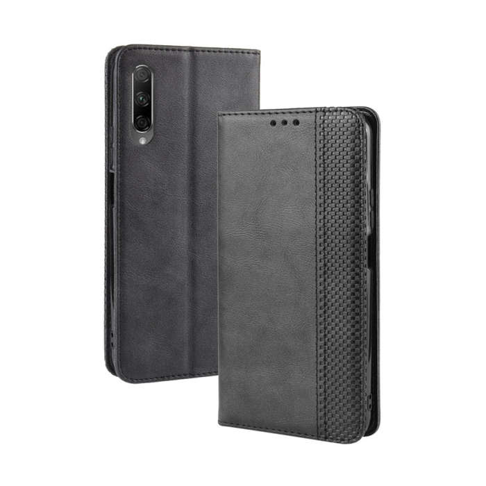 Magnetic Buckle Retro Crazy Horse Texture Horizontal Flip Leather Case for Huawei Honor 9X / Hono...