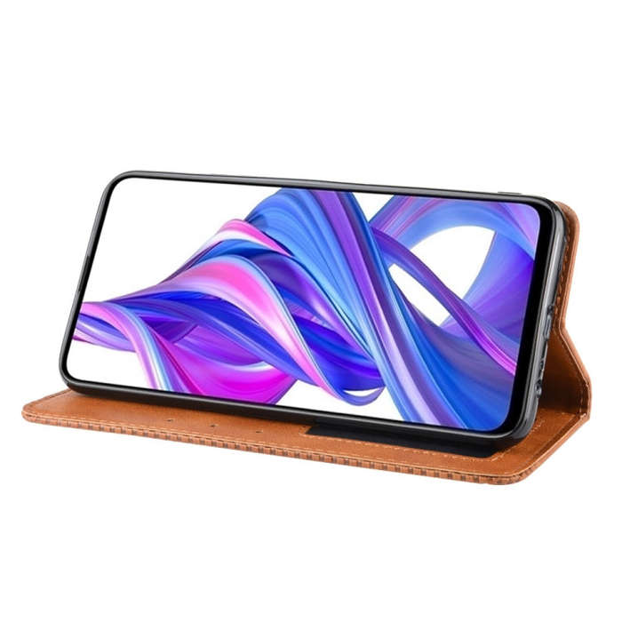 Magnetic Buckle Retro Crazy Horse Texture Horizontal Flip Leather Case for Huawei Honor 9X / Hono...