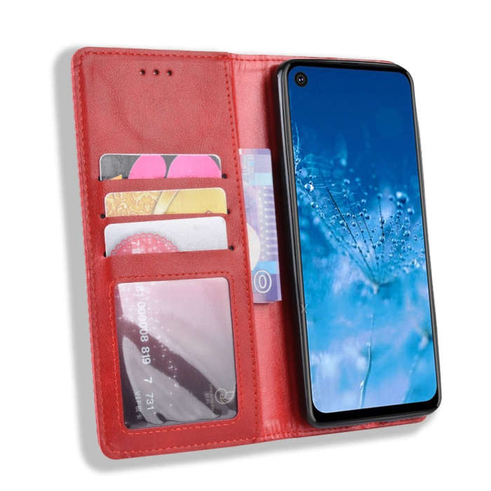 Magnetic Buckle Retro Crazy Horse Texture Horizontal Flip Leather Case for Motorola One Action, w...