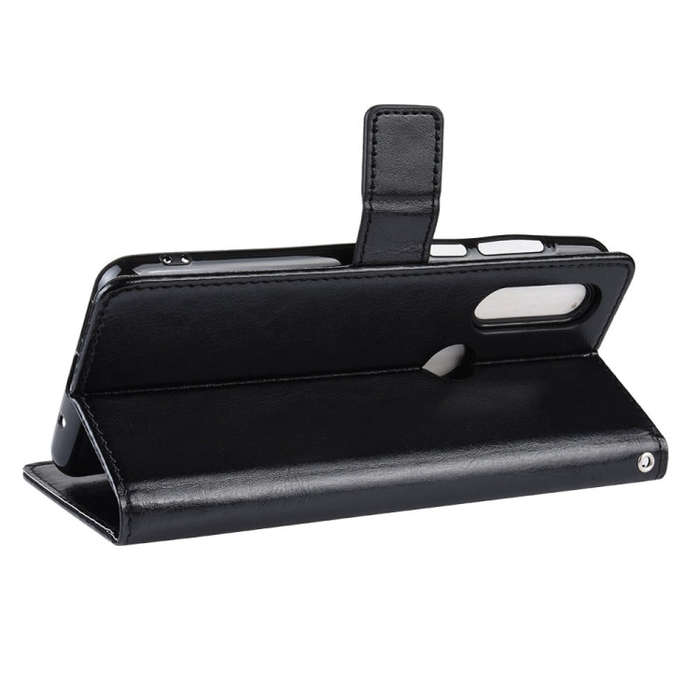 Retro Crazy Horse Texture Horizontal Flip Leather Case for Motorola One Action , with Holder & Ca...